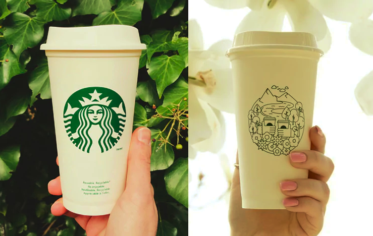Starbucks reusable cups