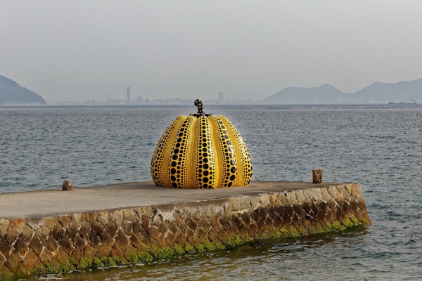 ‘Yellow Pumpkin’ By Yayoi Kasuma Swept Away By Typhoon
