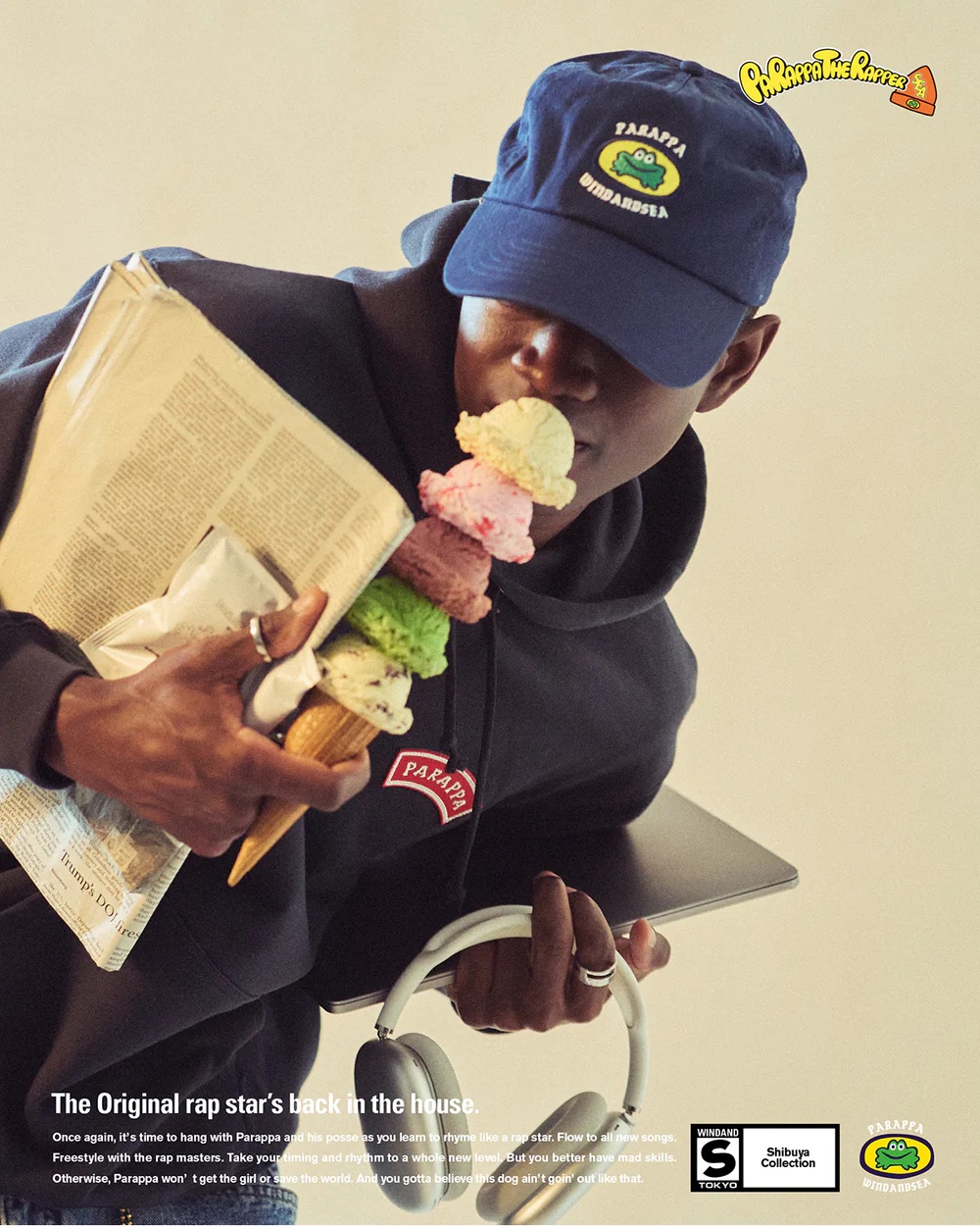 Vibrant PaRappa The Rapper x Wind And Sea Collab Just&nbsp;Arrived