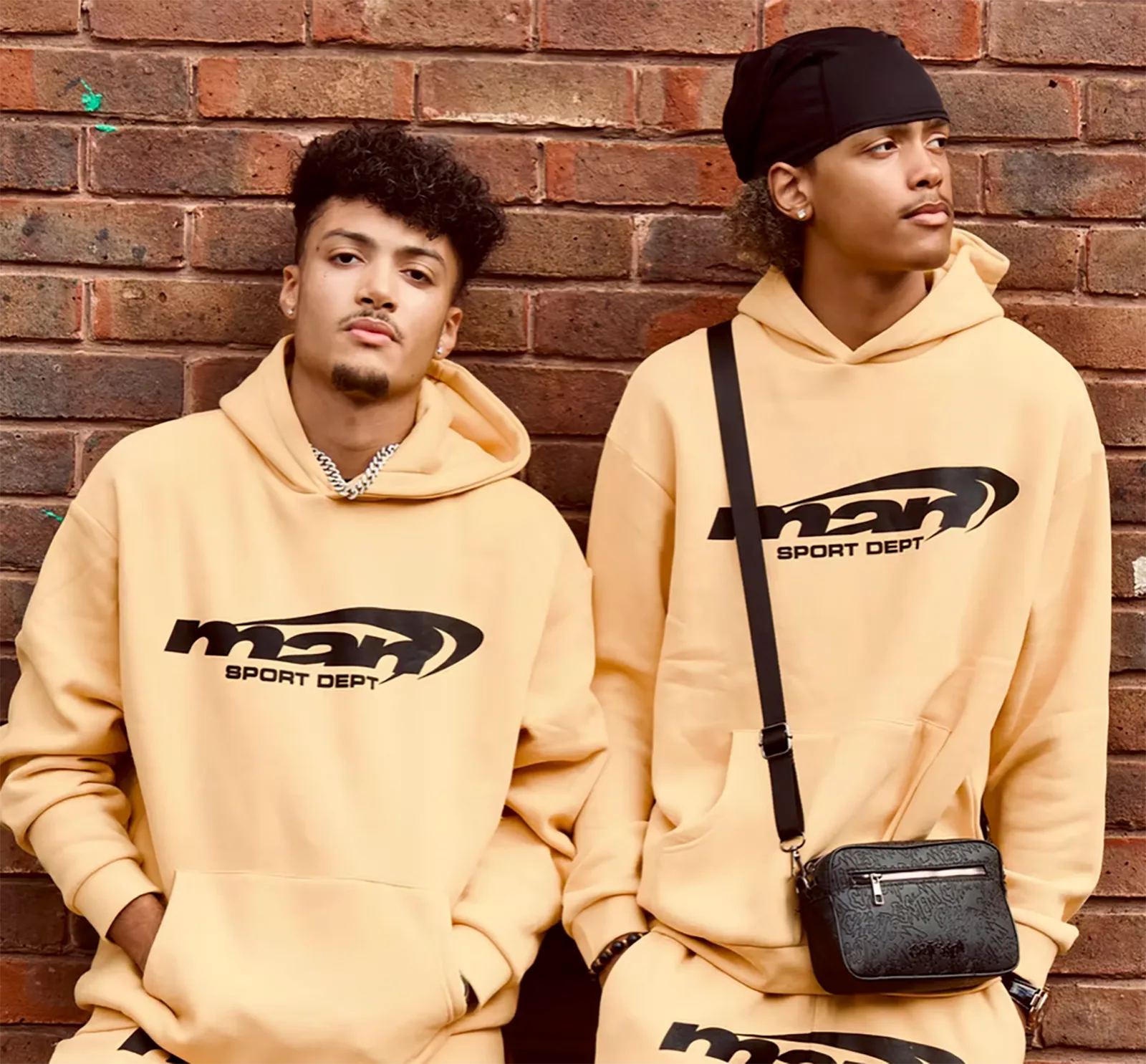 Osaze & Marcus in a promotional still for their new single "Splendid (Remix)" featuring ODUMODUBLVCK.