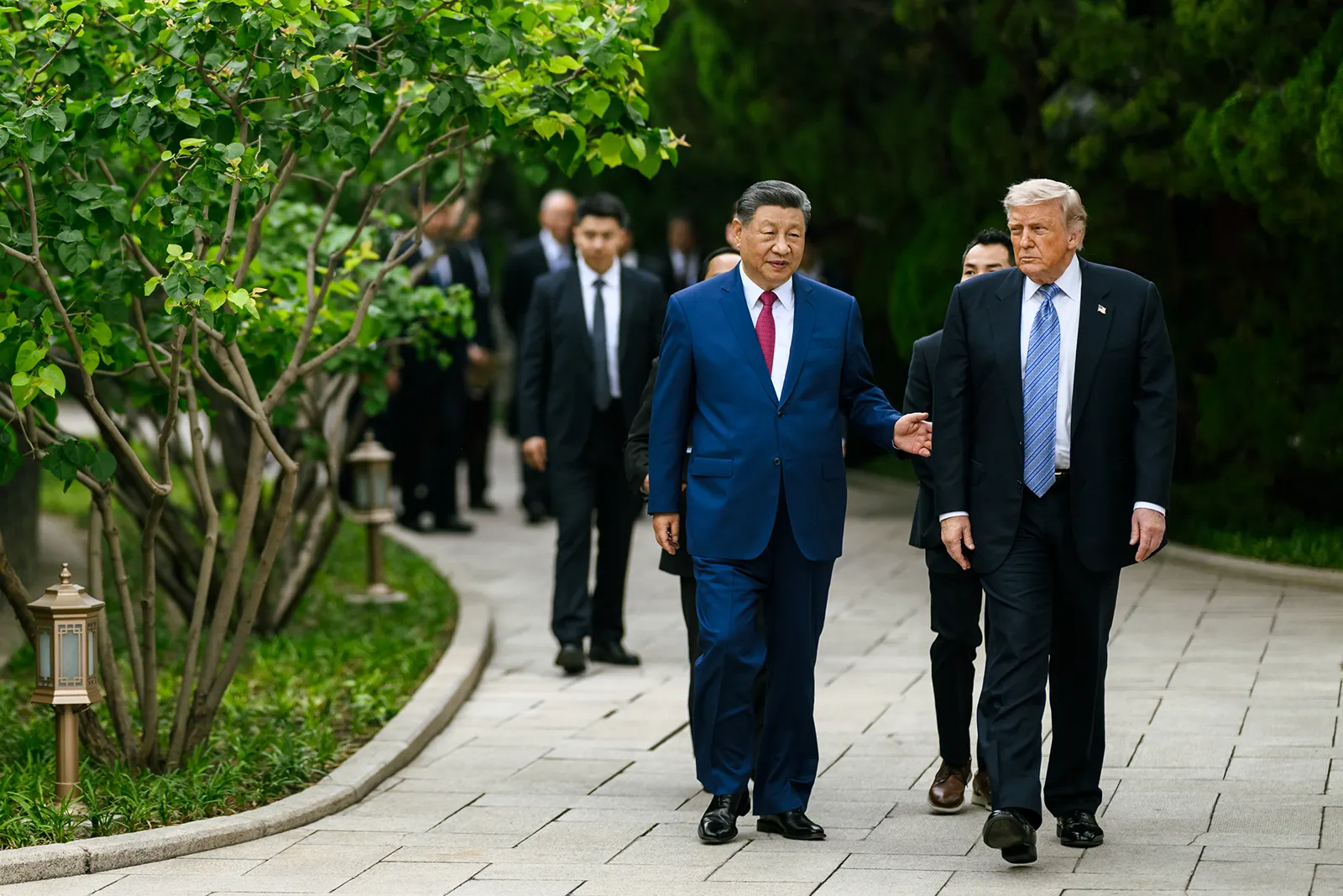 Donald Trump and Xi Jinping meeting at Zhongnanhai in Beijing in May 2026.