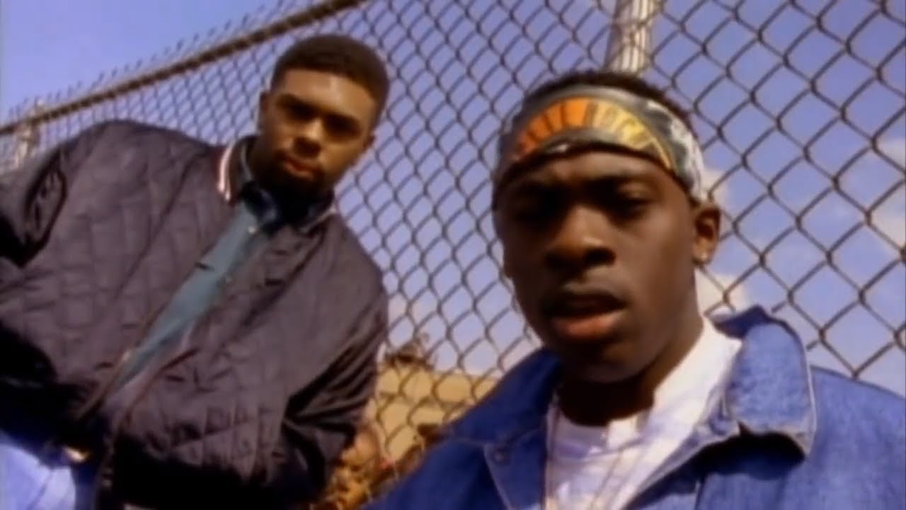 C.L. Smooth and Pete Rock in the music video for “They Reminisce Over You (T.R.O.Y.).”